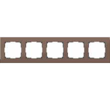 Рамка Werkel Aluminium на 5 постов алюминий коричневый WL11-Frame-05 4690389073724