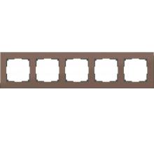 Рамка Werkel Aluminium на 5 постов алюминий коричневый WL11-Frame-05 4690389073724