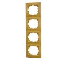 Рамка 4-ая вертикальная Lezard Mira ольха 701-0701-154