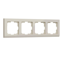 Рамка на 4 поста Werkel Stark слоновая кость W0041803 4690389161896