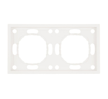 Рамка 2-постовая Stekker Эмили белый фарфор PFR00-5002-01 49885