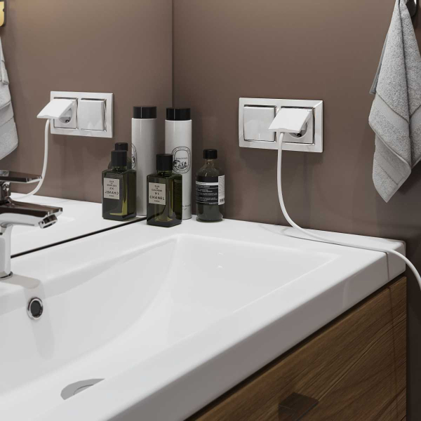 Рамка на 2 поста Werkel Snabb белый/хром W0021901 4690389160721