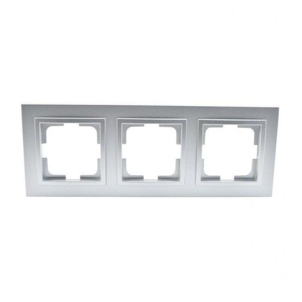 Рамка 3-постовая Mono Electric Despina серебро 102-210000-162 Рамка 3-постовая Mono Electric Despina серебро 102-210000-162