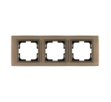 Рамка 3-постовая Mono Electric Style Aluminium бронза 107-810000-162