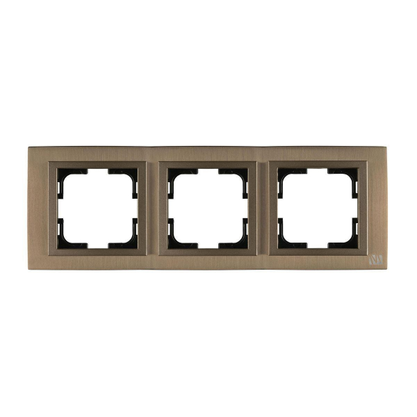 Рамка 3-постовая Mono Electric Style Aluminium бронза 107-810000-162 Рамка 3-постовая Mono Electric Style Aluminium бронза 107-810000-162
