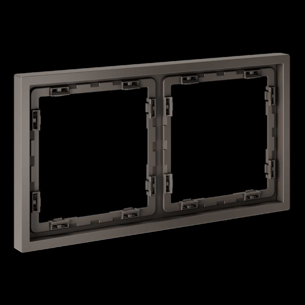 Рамка пластиковая S70 на 2 пост, (капучино) Voltum VLS100214