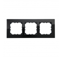 Рамка LK Studio 3-постовая из натурального темного стекла LK60 864310-1