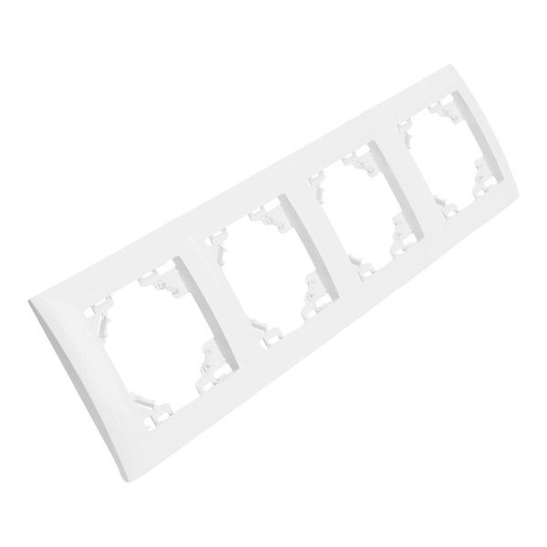 Рамка 4-постовая Stekker Эрна Элегант белый PFR00-9014-01 49659