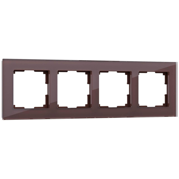 Рамка на 4 поста Werkel Favorit мокко W0041118 4690389160059