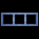 Рамка пластиковая S70 на 3 поста, (деним) Voltum VLS100315