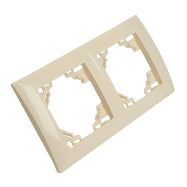 Рамка 2-постовая Stekker Эрна Элегант слоновая кость PFR00-9012-02 49667