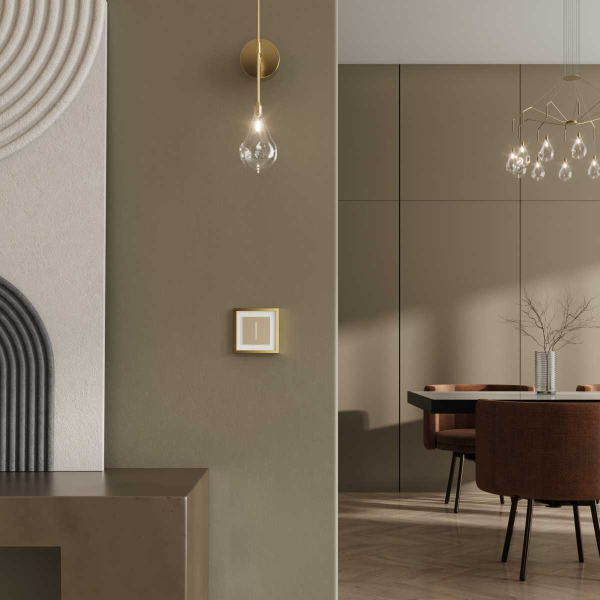 Рамка Werkel Baguette на 1 пост белый/золотистая латунь W0012853 a072282