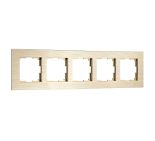 Рамка Werkel AluMax на 5 постов шампань W0053511 4690389214363