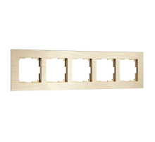 Рамка Werkel AluMax на 5 постов шампань W0053511 4690389214363