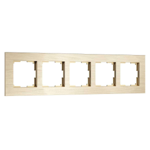 Рамка Werkel AluMax на 5 постов шампань W0053511 4690389214363