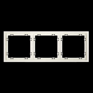 Рамка пластиковая S70 на 3 пост, (хлопок) Voltum VLS100313