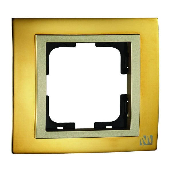 Рамка 1-постовая Mono Electric Chrome золото 106-440000-160 Рамка 1-постовая Mono Electric Chrome золото 106-440000-160