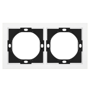 Рамка 2-местная, Stekker, PFR00-3002-01 Мия, белая магнолия 50457