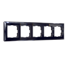Рамка Werkel на 5 постов Diamant черный W0051208 4690389158872
