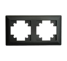 Рамка 2-постовая Stekker Катрин черный PFR00-7001-05 39813