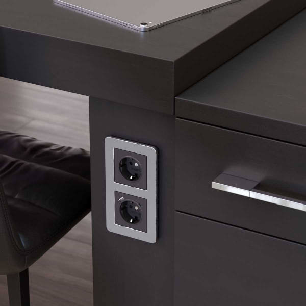 Рамка Werkel Platinum на 2 поста алюминий W0022606 4690389184444