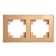 Рамка 2-постовая Stekker Катрин золото GFR00-7002-08 49034