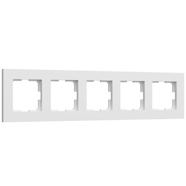 Рамка Werkel Slab на 5 постов белый софт W0052961 4690389207921 Рамка Werkel Slab на 5 постов белый софт W0052961 4690389207921