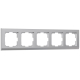 Рамка Werkel Stark на 5 постов серебряный W0051806 4690389161940