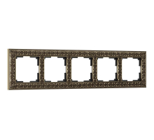 Рамка Werkel Antik на 5 постов бронза WL07-Frame-05 4690389063657