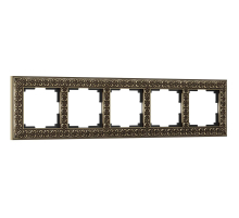 Рамка Werkel Antik на 5 постов бронза WL07-Frame-05 4690389063657