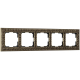 Рамка Werkel Antik на 5 постов бронза WL07-Frame-05 4690389063657