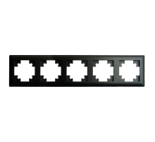 Рамка 5-постовая Stekker Катрин черный PFR00-7005-05 39816