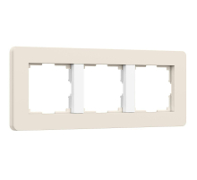 Рамка Werkel Split на 3 поста айвори/белый W0033066 4690389206078