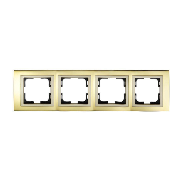 Рамка 4-постовая Mono Electric Chrome золото 106-440000-163 Рамка 4-постовая Mono Electric Chrome золото 106-440000-163