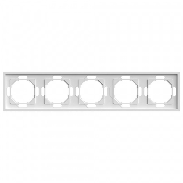 Рамка 5-постовая Stekker Эмили белый фарфор PFR00-5005-01 49888 Рамка 5-постовая Stekker Эмили белый фарфор PFR00-5005-01 49888