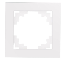 Рамка 1-постовая Stekker Катрин белый GFR00-7001-01 39517
