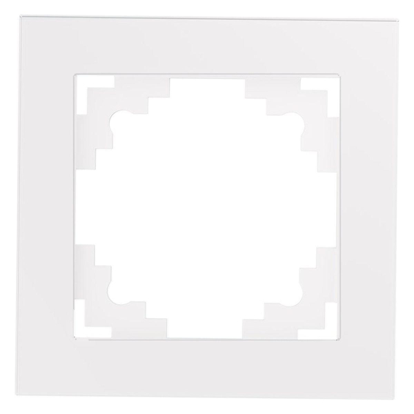 Рамка 1-постовая Stekker Катрин белый GFR00-7001-01 39517