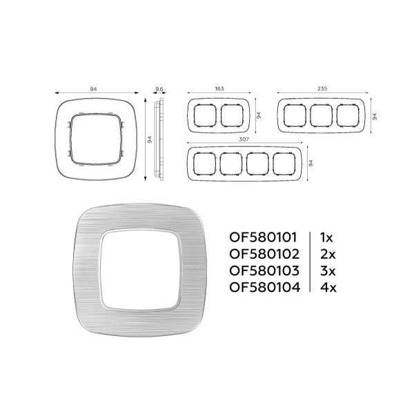 Рамка AMBRELLA VOLT OF580103