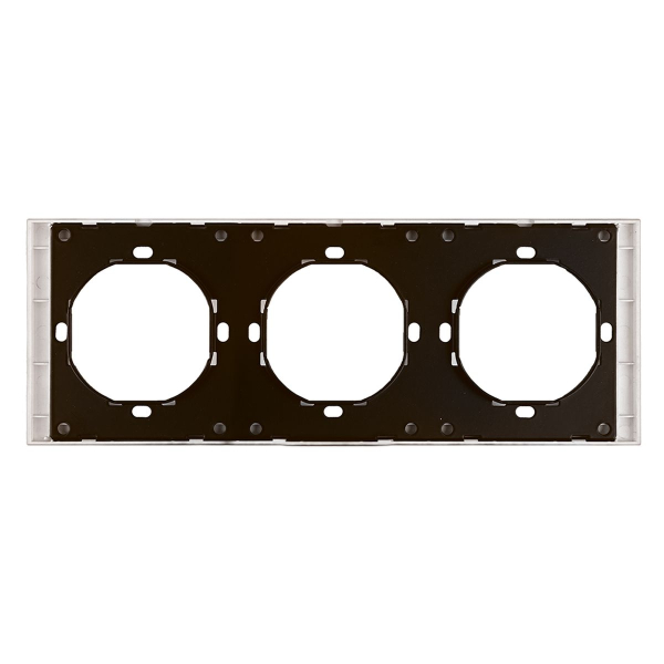 Рамка 3-местная, Stekker Мия, PFR00-3003-08, пудровый жемчуг 50488