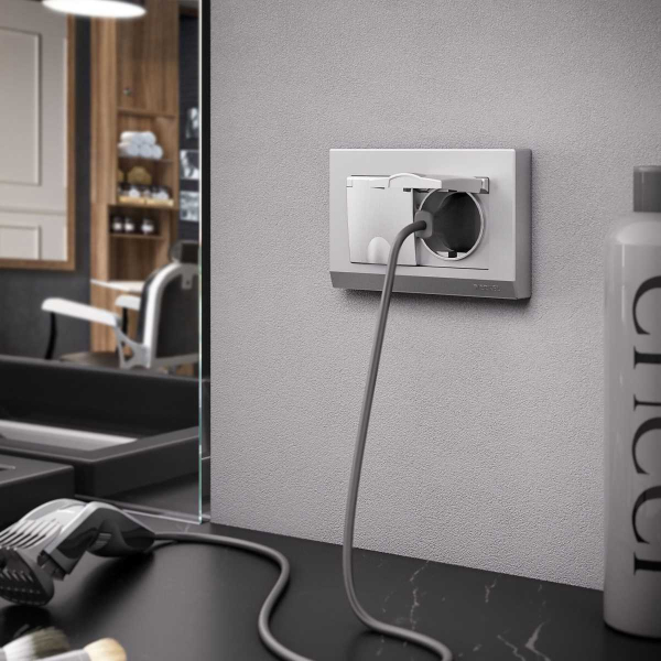 Рамка для двойной розетки Werkel Stark серебряный W0081806 4690389162091