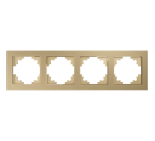 Рамка 4-постовая Stekker Катрин золото GFR00-7004-08 49038