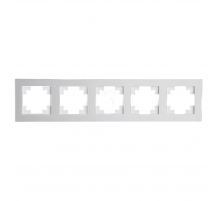 Рамка 5-постовая Stekker Катрин белый матовый GFR00-7005-01М 49598
