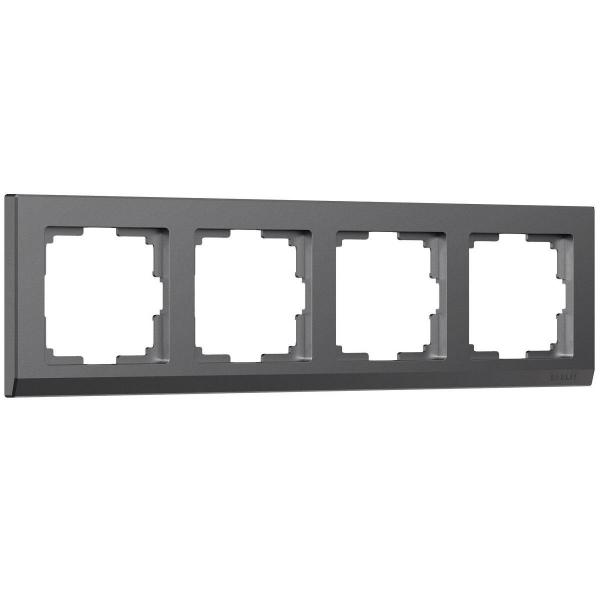Рамка Werkel Stark на 4 поста графит W0041864 4690389194528 Рамка Werkel Stark на 4 поста графит W0041864 4690389194528