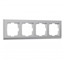 Рамка на 4 поста Werkel Stark серебряный W0041806 4690389161902