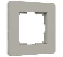 Рамка Werkel Split на 1 пост дымчатый/белый W0013067 4690389206047