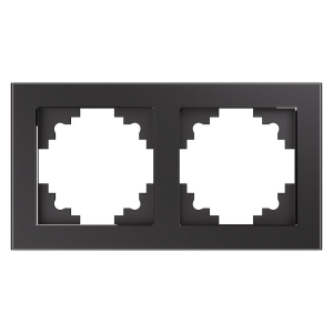 Рамка 2-постовая Stekker Катрин графит GFR00-7002-06 39540