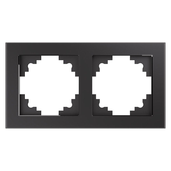 Рамка 2-постовая Stekker Катрин графит GFR00-7002-06 39540