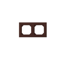 Рамка 2-постовая Liregus Epsilon коричневый 28-147