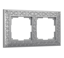 Рамка Werkel Antik на 2 поста матовый хром WL07-Frame-02 4690389145674
