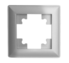 Рамка 1-постовая Stekker Катрин серебро PFR00-7001-03 39797